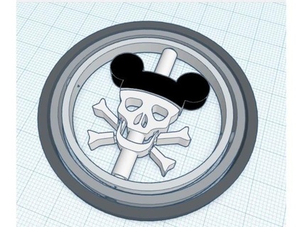 pirate mickey gyro rkxone 3d print model - Mito3D