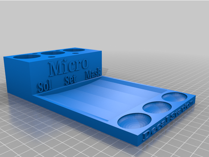 tcpiii 39 ler mikro marka çözümler Kulp destek çıkartmalar sıvı maskeleme çıkartma Su tencere 3d print model - Mito3D