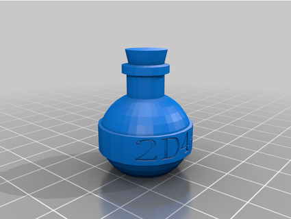 dungeons dragons 3d health potion duck man333 3d print model - Mito3D