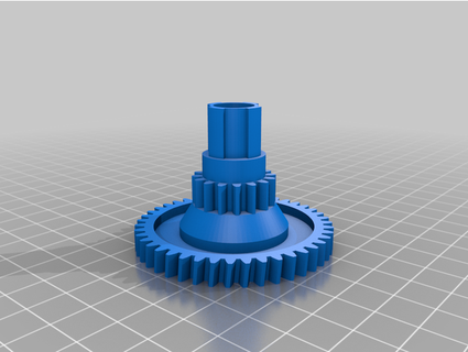 raintrain nelson traveling sprinkler main worm wheel gear aandekant 3d print model - Mito3D
