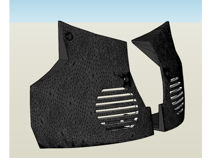 inmoov poitrine couvertures parleurs Maverick 3d print model - Mito3D