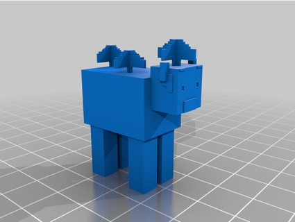Minecraft seta vaca astrónomos 3d print model - Mito3D