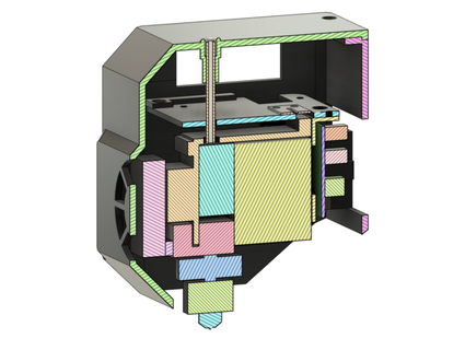 qidi i fast stok mevcut yüksek temp yakut ekstrüder tek tersine çevirmek mühendis cad kvnper 3d print model - Mito3D
