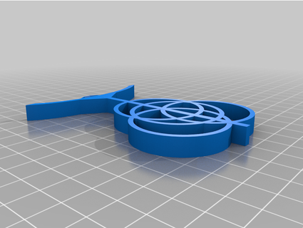 mano anillo logo biohacker99 3d print model - Mito3D