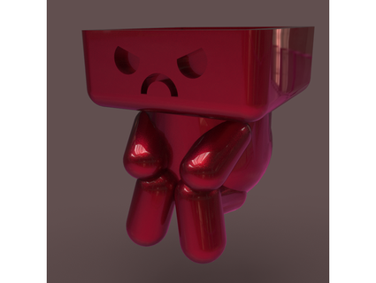 angry keycrappie pelicram 3d print model - Mito3D