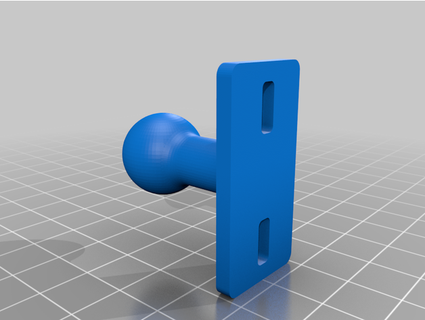 ball type mount cell phone holder ijro 3d print model - Mito3D