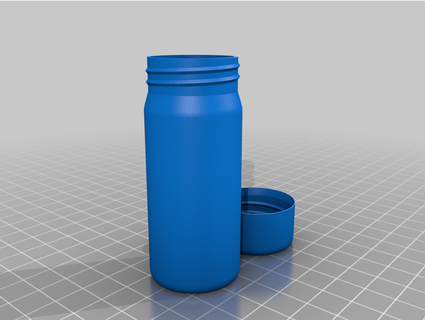 10 roll quarters jar little wolf2161 3d print model - Mito3D