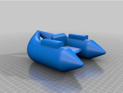 fishing float tube keyring charlyrgz 3d print model - Mito3D