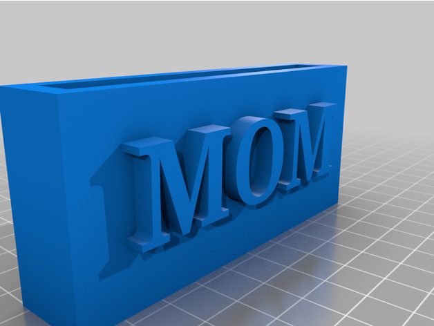 mom sign evannator989 3D print model - Mito3D