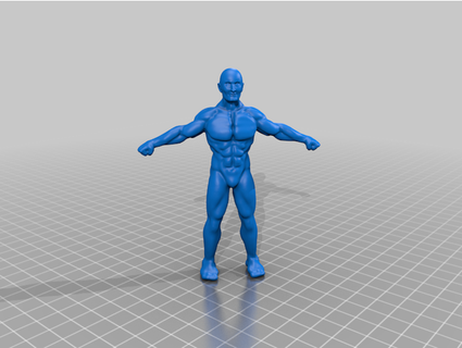 humano modelo martillo guerra escala específico color 3d print model - Mito3D