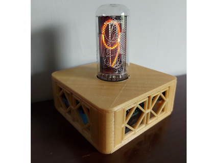 one nixie tube clock case billsue 3d print model - Mito3D