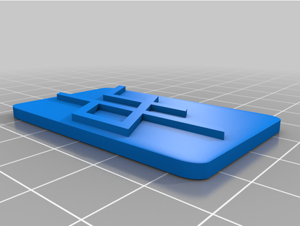 PNL qlf porte clés logo 3d print model - Mito3D