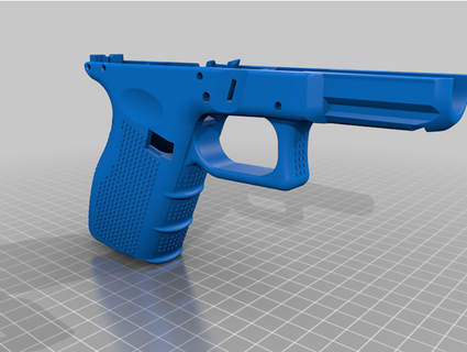 glock 19 aşağı teçhizat karanlık teknoloji 3d print model - Mito3D