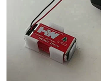 9v battery holder 4robato 3d print model - Mito3D