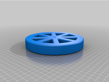 roda azul retrato falado 3d print model - Mito3D