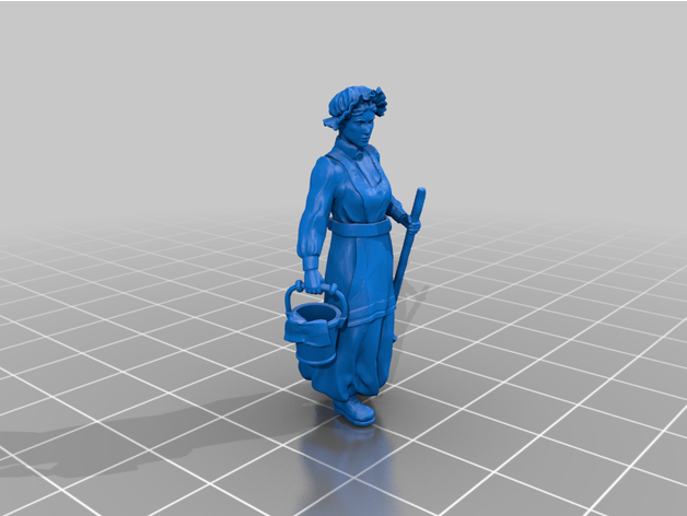 cthulhu manoir Femme ménage accélérer 3D print model - Mito3D