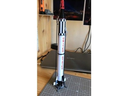 mercury redstone umbilical tower colorsound 3d print model - Mito3D