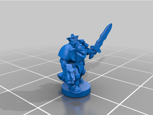 indomitable terminator captain - 6-8mm remix killmeforprizes 3D print model - Mito3D