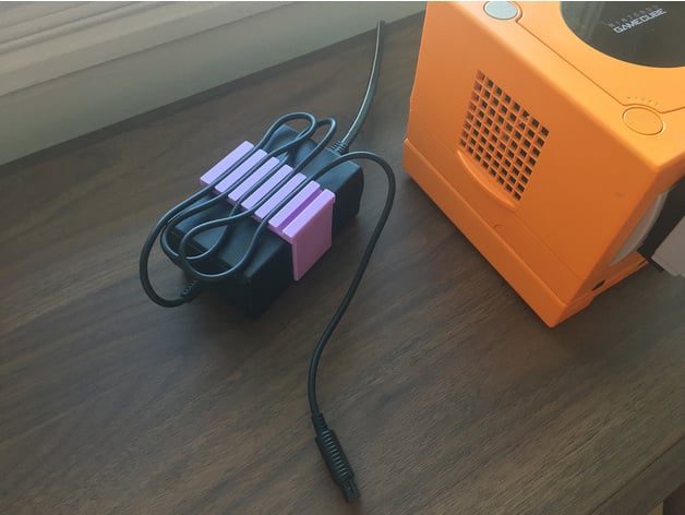 gamecube psu cover cable management 24masks 3D print model - Mito3D