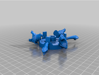 Beyblade compatible mech 3d print model - Mito3D