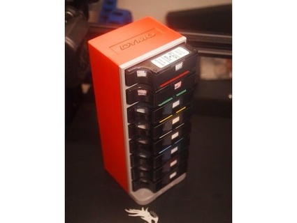 dymo d1 etiqueta cinta cartucho estante packydb 3d print model - Mito3D