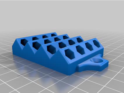 wall bit holder 635 hex abpl 3d print model - Mito3D