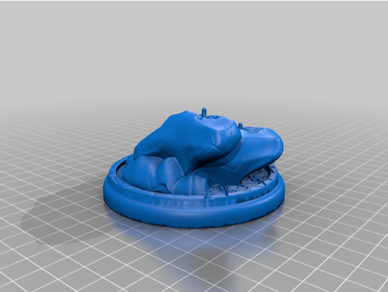 Werwolf Statue Mini niedrig Auflösung chompstudios 3d print model - Mito3D