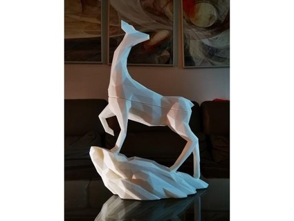 cervo scultura jayjaysculpt 3d print model - Mito3D