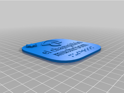 tattile cibo piramide vocabolario carte braille slm makerspace 3d print model - Mito3D
