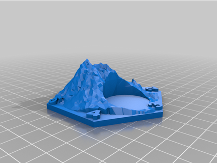 volcano dragonslayer magnet tile henrythev 3d print model - Mito3D
