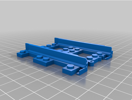 Lego kompatibel Zug Spur Hälfte husker83 3d print model - Mito3D
