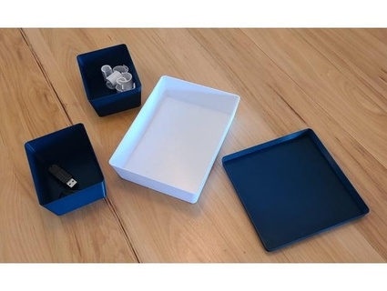 storage organizing tray dkisker 3d print model - Mito3D