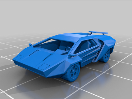 lambo carro elnuvoldesign 3d print model - Mito3D