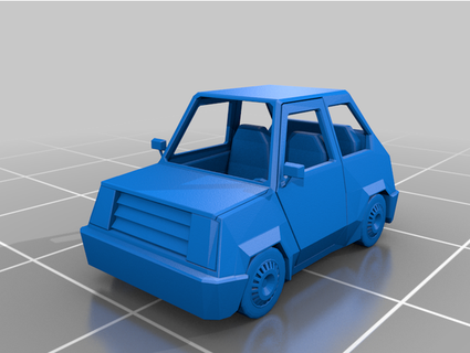 panda car elnuvoldesign 3d print model - Mito3D