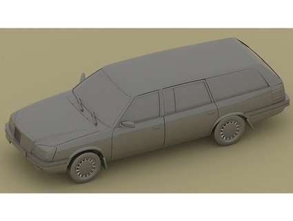 москвич Qualität Wagen Real fürsorgliche Mutter 3d print model - Mito3D