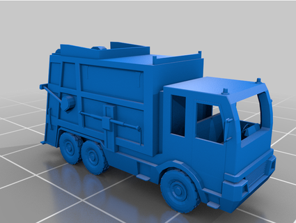garbage truck elnuvoldesign 3d print model - Mito3D