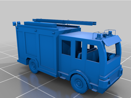 fire truck elnuvoldesign 3d print model - Mito3D