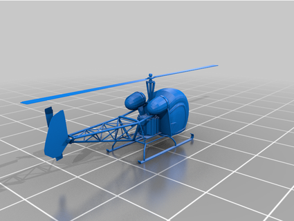 elicottero elnuvoldesign 3d print model - Mito3D