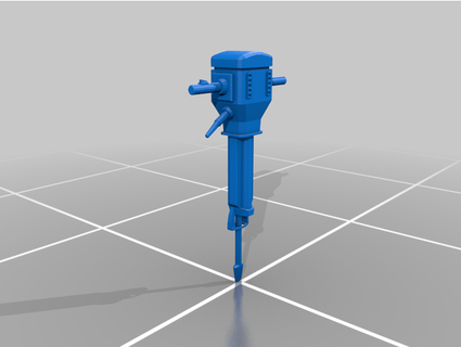 pneumatic hammer elnuvoldesign 3d print model - Mito3D