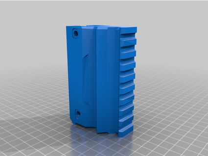 caliburn u foregrip closed top sillybutts 3d print model - Mito3D