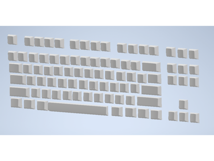 80 Tastatur Tastenkappen makerofthingsinthiscasekeys 3d print model - Mito3D
