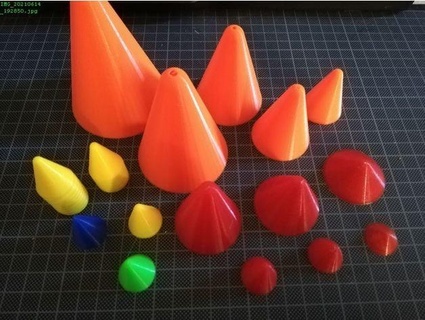 empilable cône pièces escadron poivrons 3d print model - Mito3D