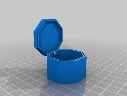 rotating hinge octagon box andybryson513 3d print model - Mito3D