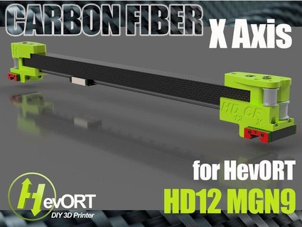 hevort hd12 option - carbonfiber x cross member mgn9 miragec 3d print model - Mito3D