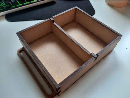 medium drawer customizable parts box timeprincess 3d print model - Mito3D