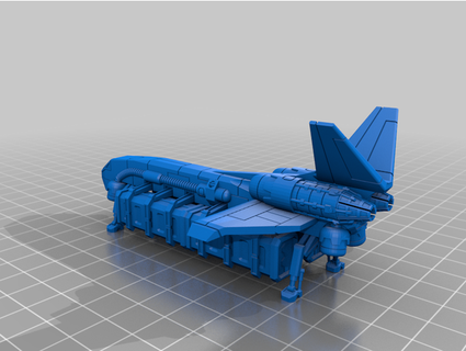 grimdark freightshuttle popsicleballista 3d print model - Mito3D
