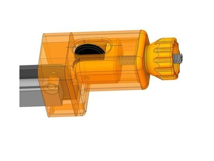 kp3s x-axis belt tensioner pinkcube 3d print model - Mito3D