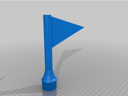 Dto golf cesta bandera fuerte helado 3d print model - Mito3D