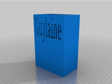 boite derramar guylaine 3 guibyve 3d print model - Mito3D