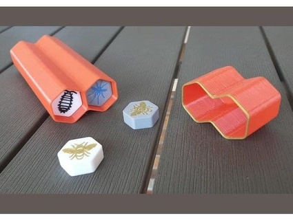estuche para hive de viaje 14 fichas case pocket pieces eferbel 3d print model - Mito3D
